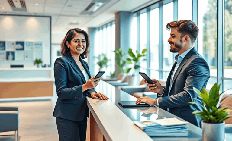 A person reviewing loan options quickly and efficiently without bureaucratic delays.