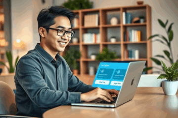 Image illustrating the ease of obtaining quick loans online.