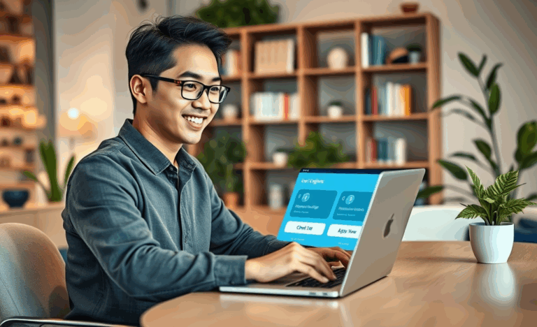 Image illustrating the ease of obtaining quick loans online.