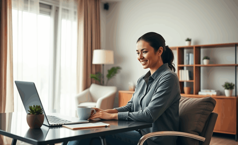 A person applying for reliable online loans from home.