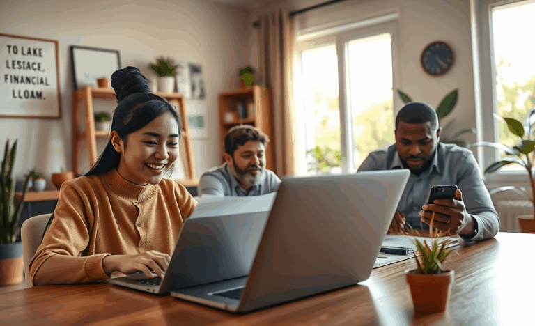 A person applying for a loan online with ease and convenience.